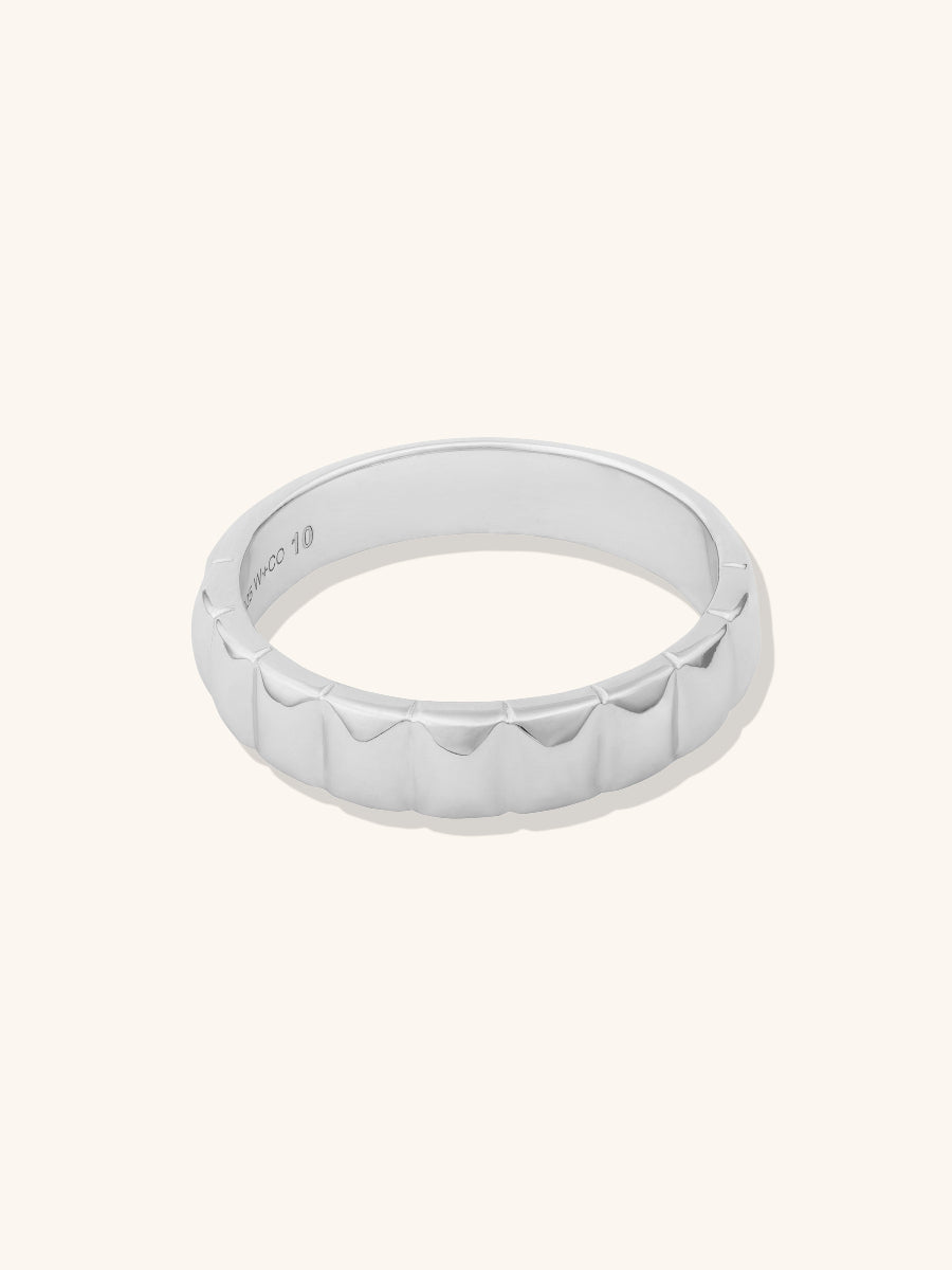 Checker 925 Sterling Ring | 925 Sterling Silver