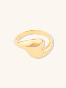 Wave Dome Ring | 14K Gold Vermeil