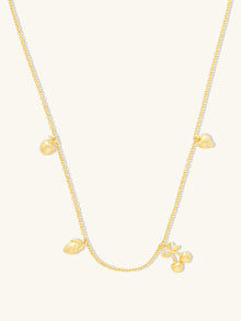 Fruit Party Charms Necklace | 14K Gold Plated Brass