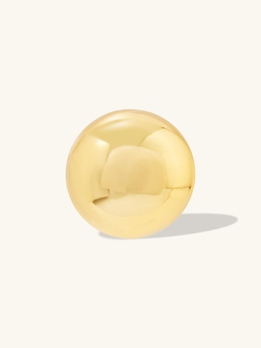 Classic 4mm Flat Back Earring | 14K Gold Plated Brass