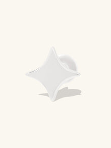 Sparkle Flat Back Earring | Silver Rhodium Plated Brass
