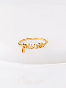 Pisces Ring | 14K Gold Plated Brass