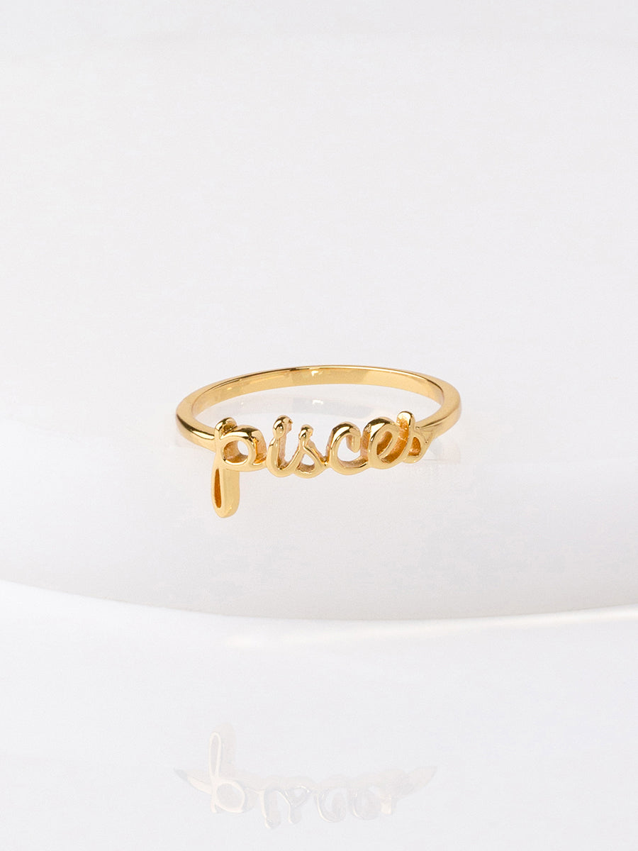 Pisces Ring | 14K Gold Plated Brass