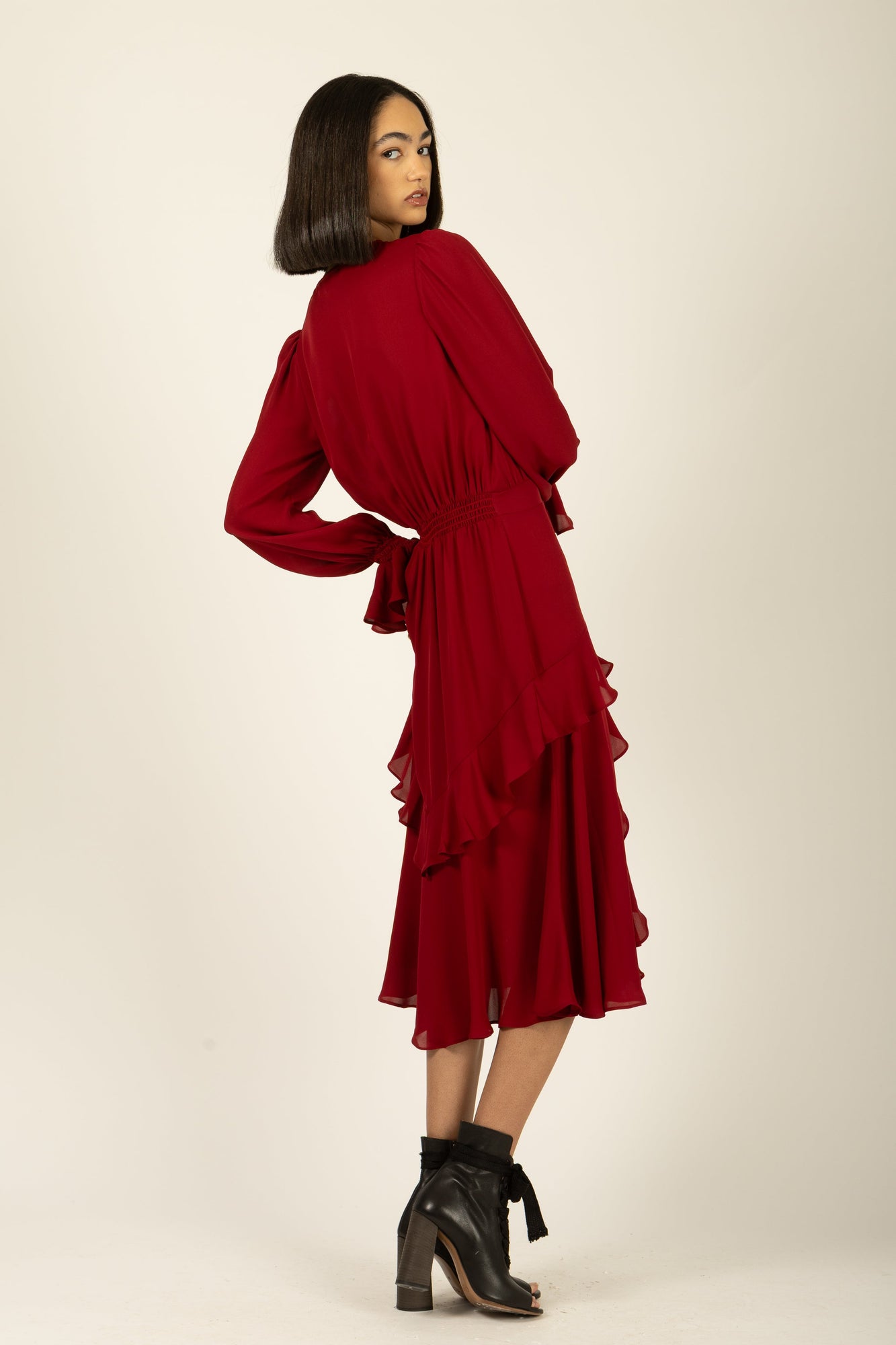 Warby Dress | Crimson Red