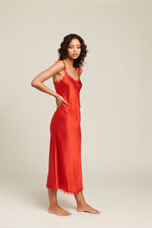 Sonata Silk Slip | Scarlet
