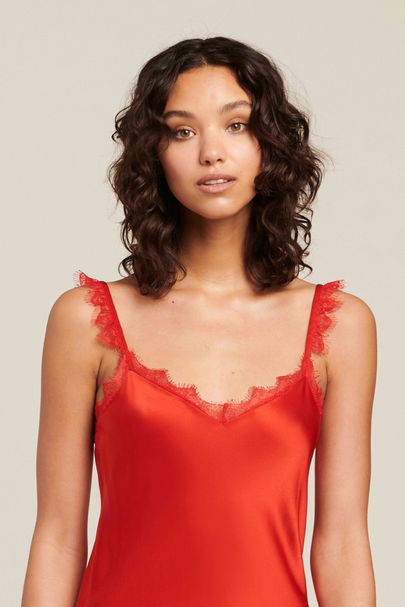 Sonata Silk Slip | Scarlet