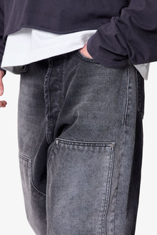 West Double Knee Denim | Black