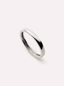 Slim Eclipse Ring | 10K Solid White Gold