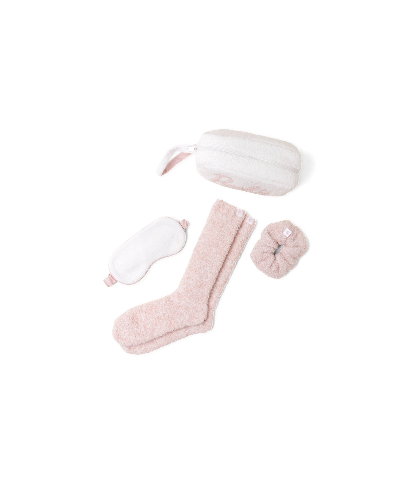 Women | Cozychic Barbie Eyemask, Scrunchie, Sock Set | Sea Salt-Dusty Rose