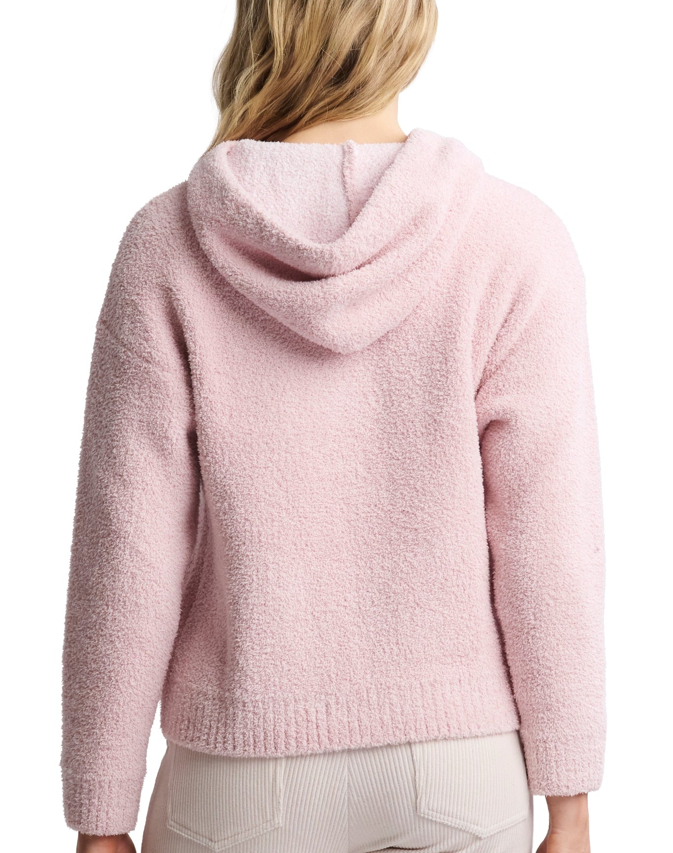 Women | Cozychic Barbie Hoodie | Dusty Rose-White