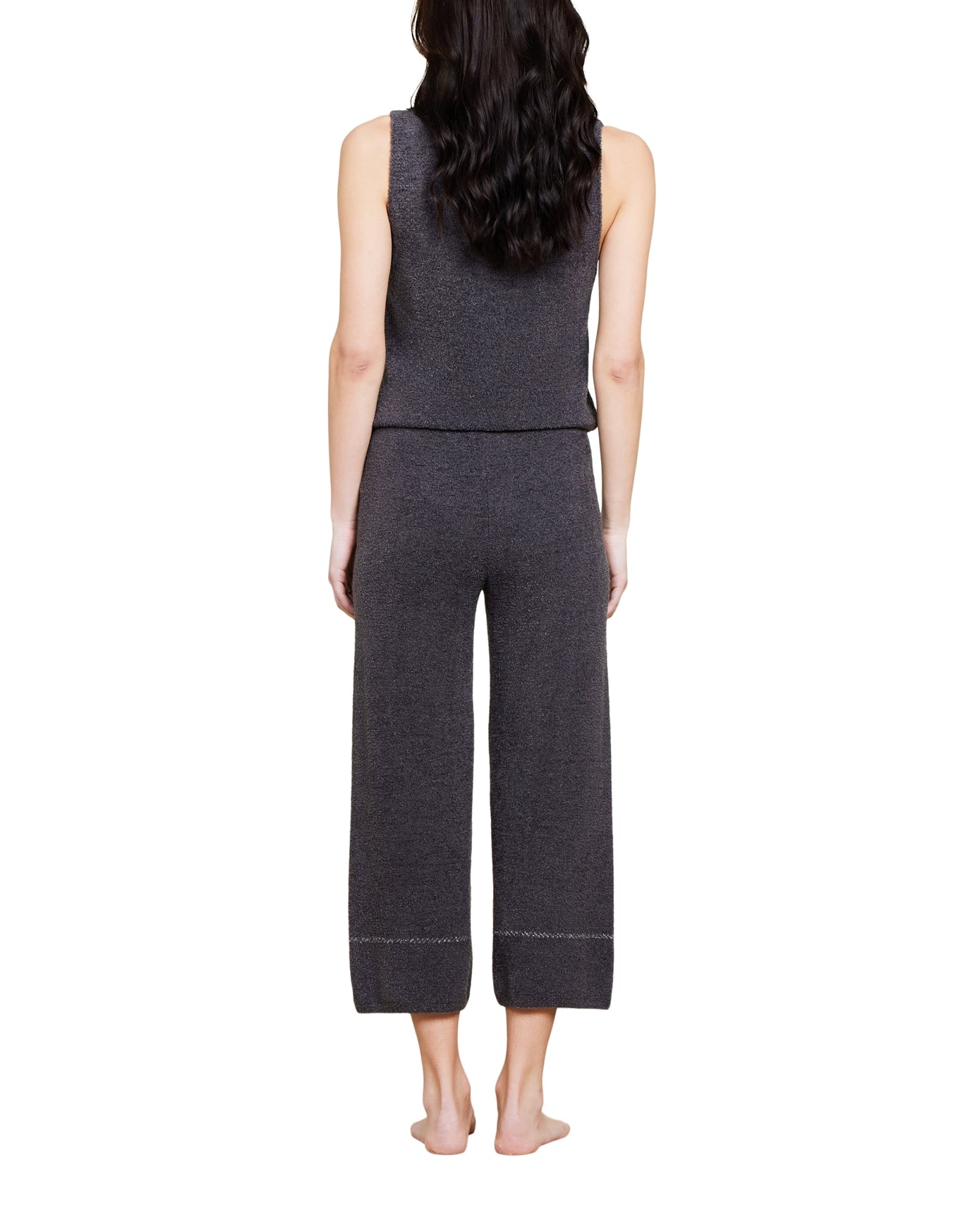 Women | Cozychic Lite Contrast Stitch Cropped Pant | Carbon-Pearl