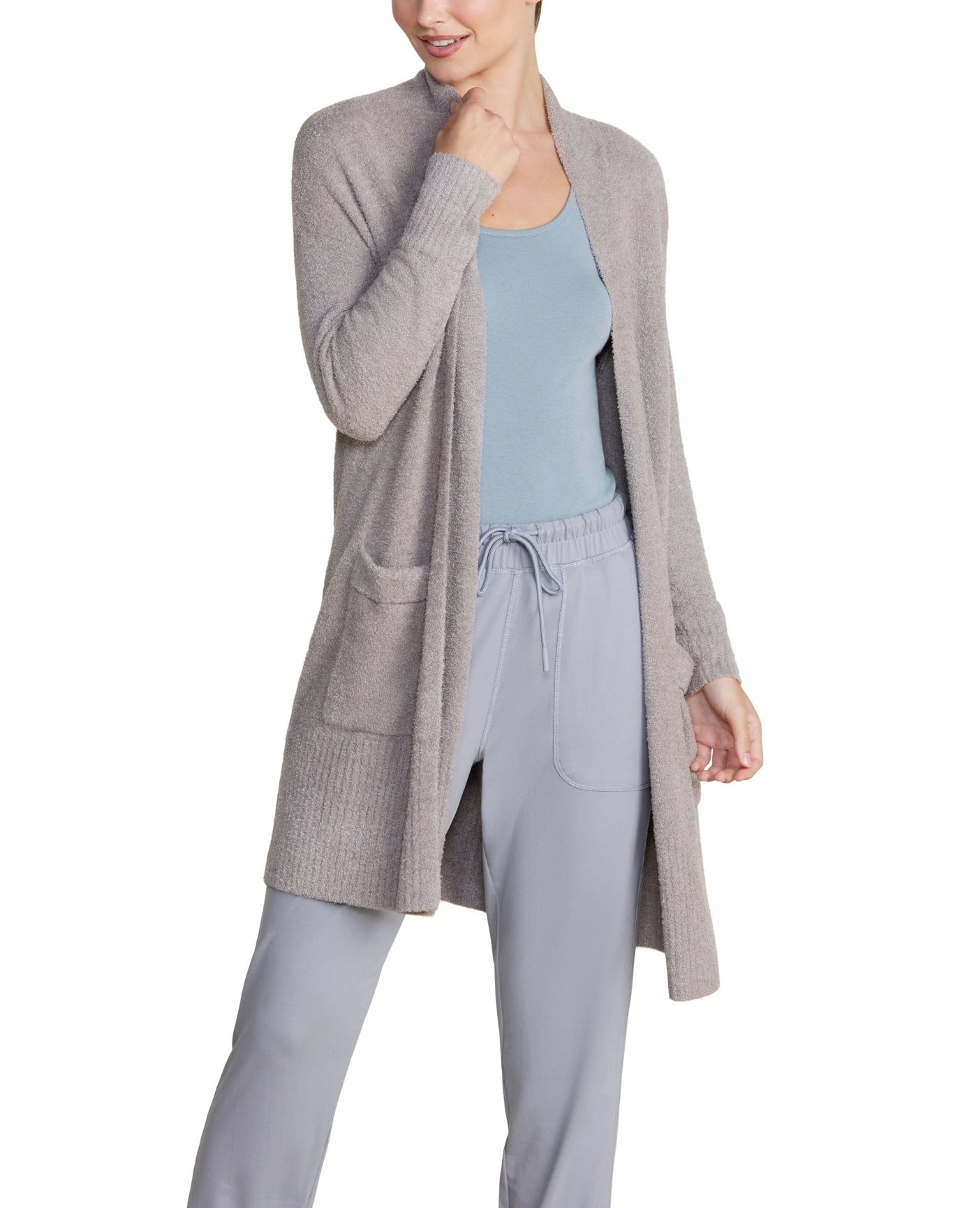 Women | Cozychic Lite Long Cardigan | Pewter