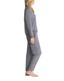 Women | MC Brushed Fleece Sweater Mix Pullover | Coal