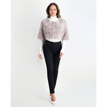 Women | Mink Collarless Bolero | Stucco