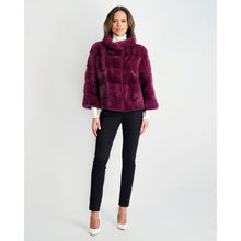 Women | Mink Jacket | Magenta