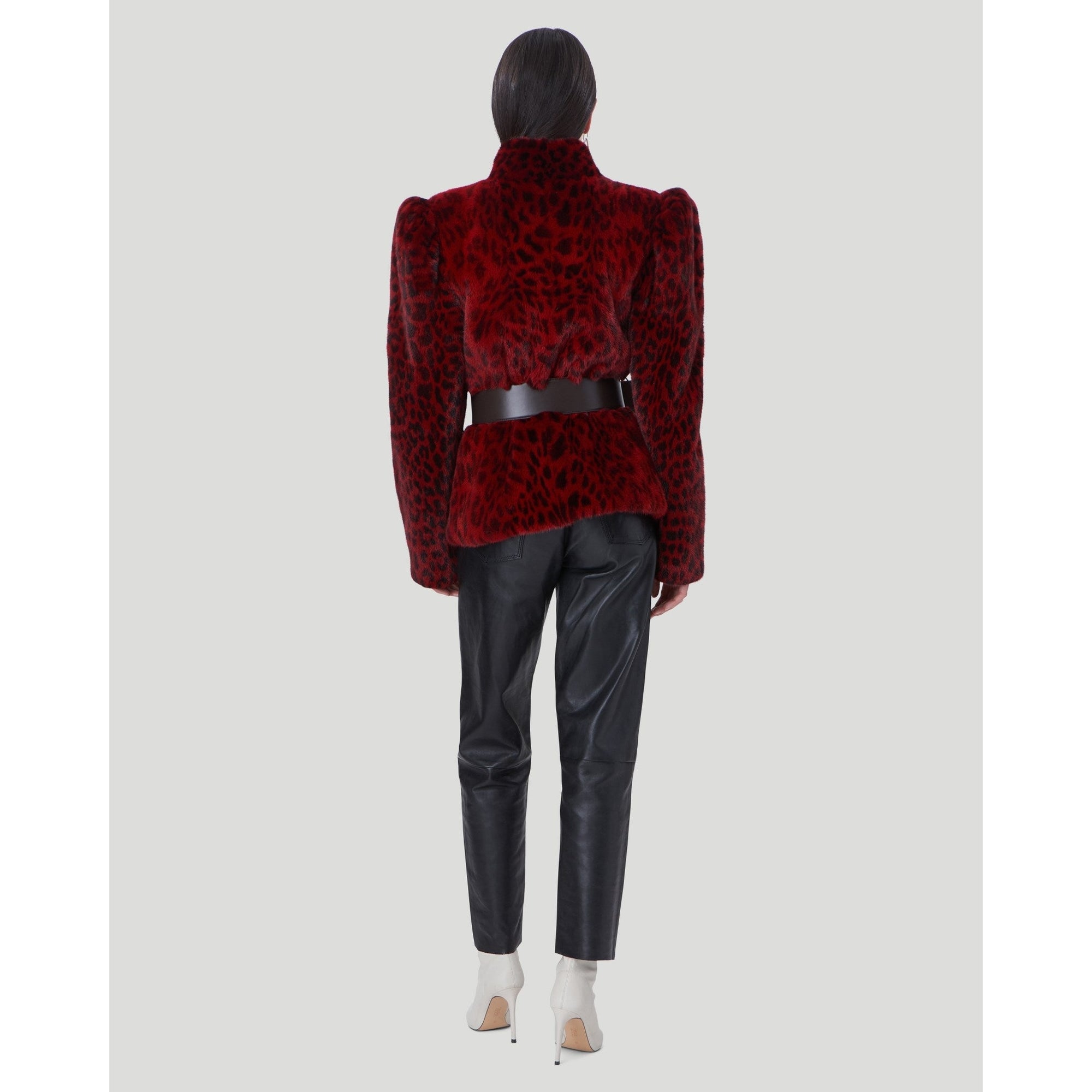 Women | Mink Jacket | Red Lprd Print