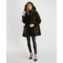 Women | Mink Parka | Olive Green