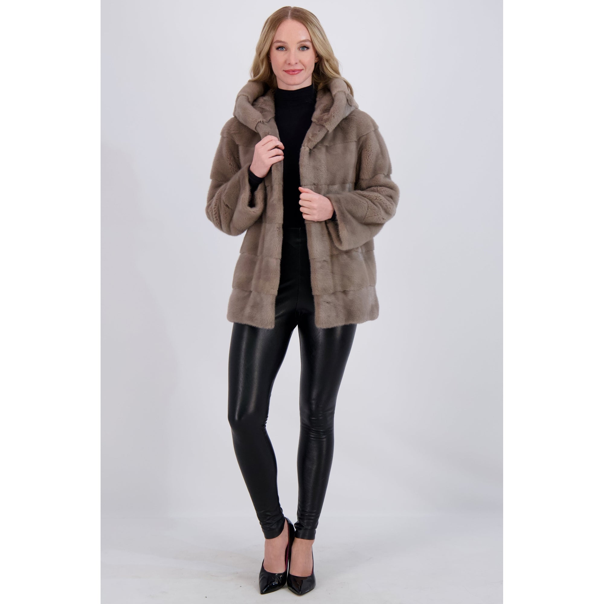 Women | Mink Parka | Tortora