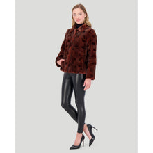 Women | Mink Sections Jacket | Bronze