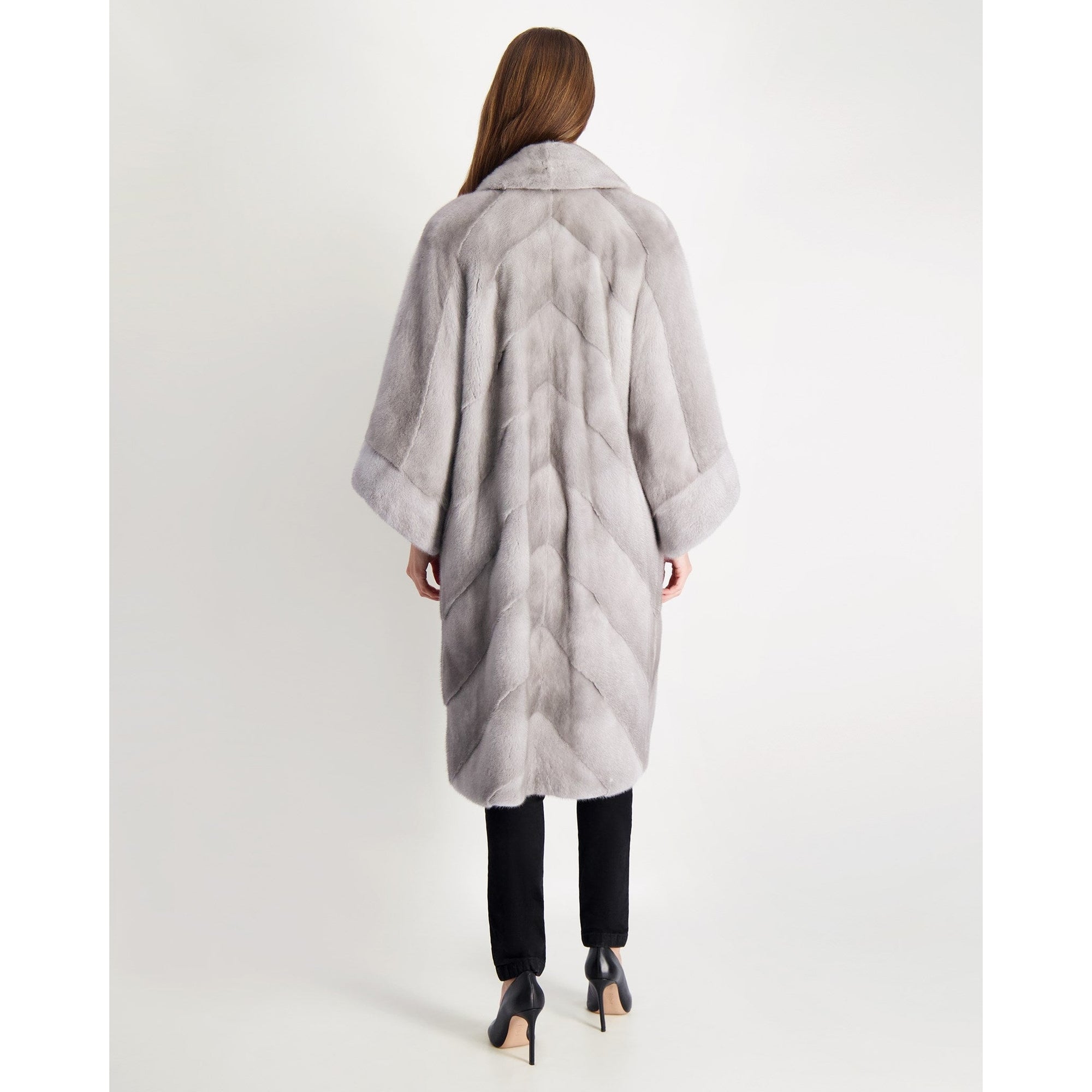 Women | Mink Short Coat | Sapphire