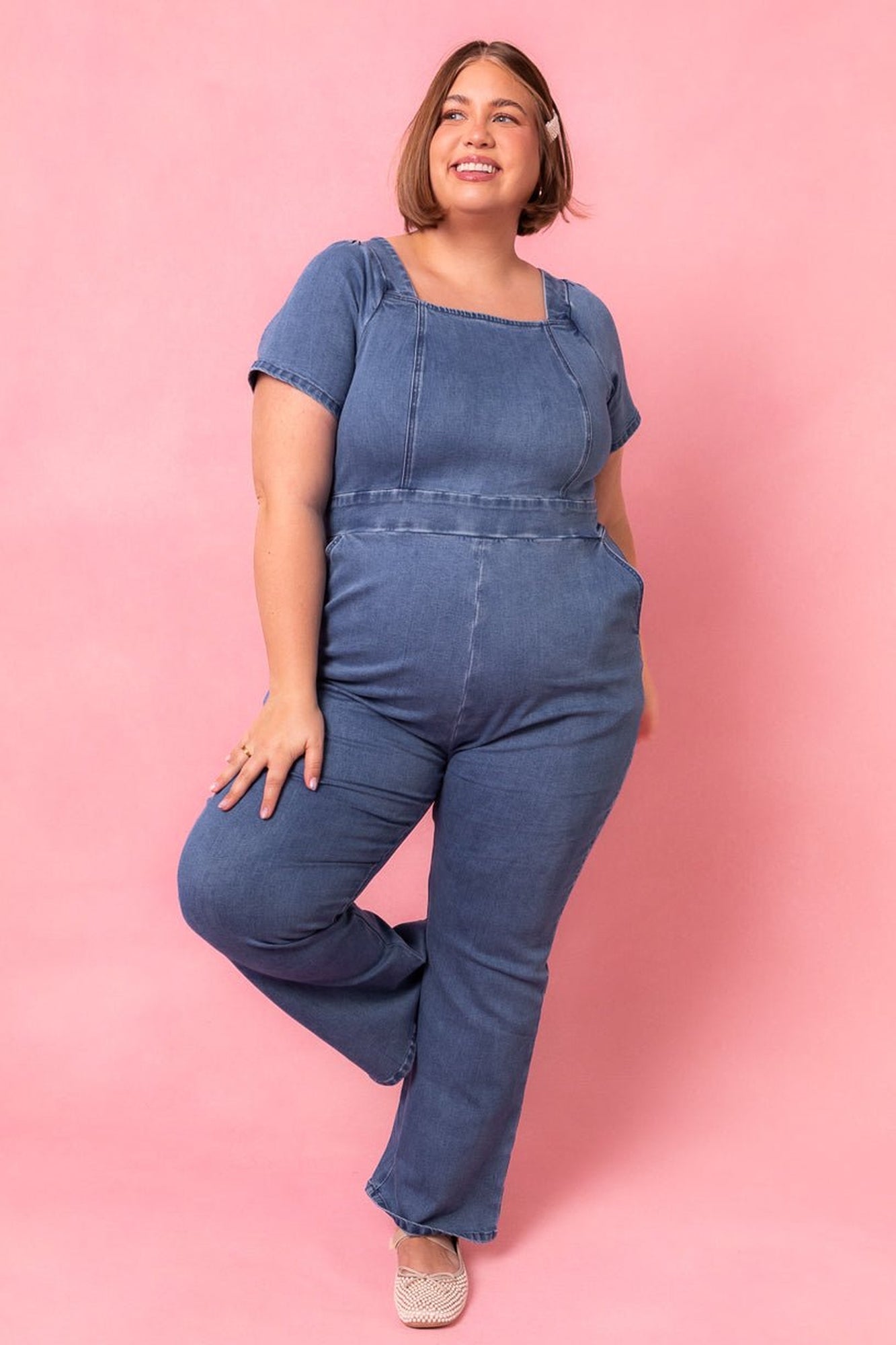 Women | Ryan Denim Jumpsuit | Blue