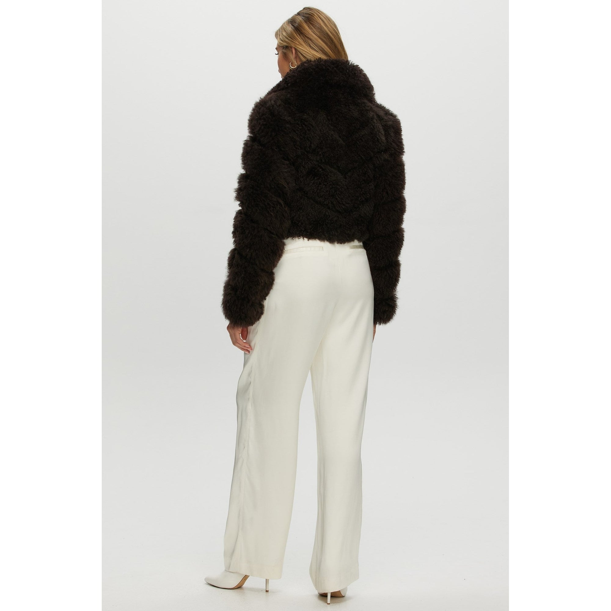 Women | Select Cashmere Goat Bolero | Brown