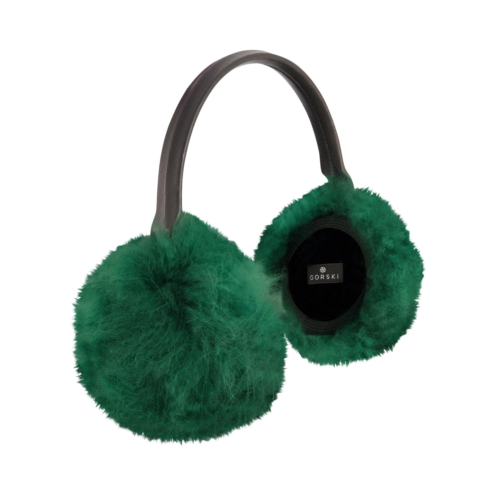 Women | Select Cashmere Goat Earmuffs | Emerald