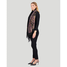 Women | Select Cashmere Stole | Black Paisley