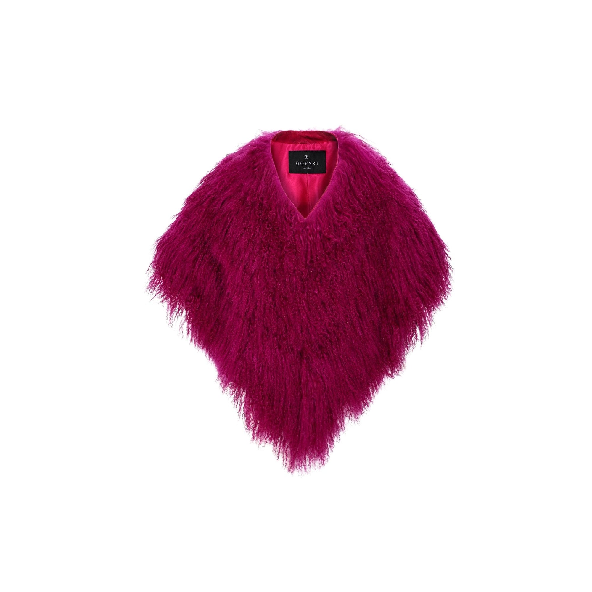 Women | Select Mongolian Lamb Shawl | Fuschia