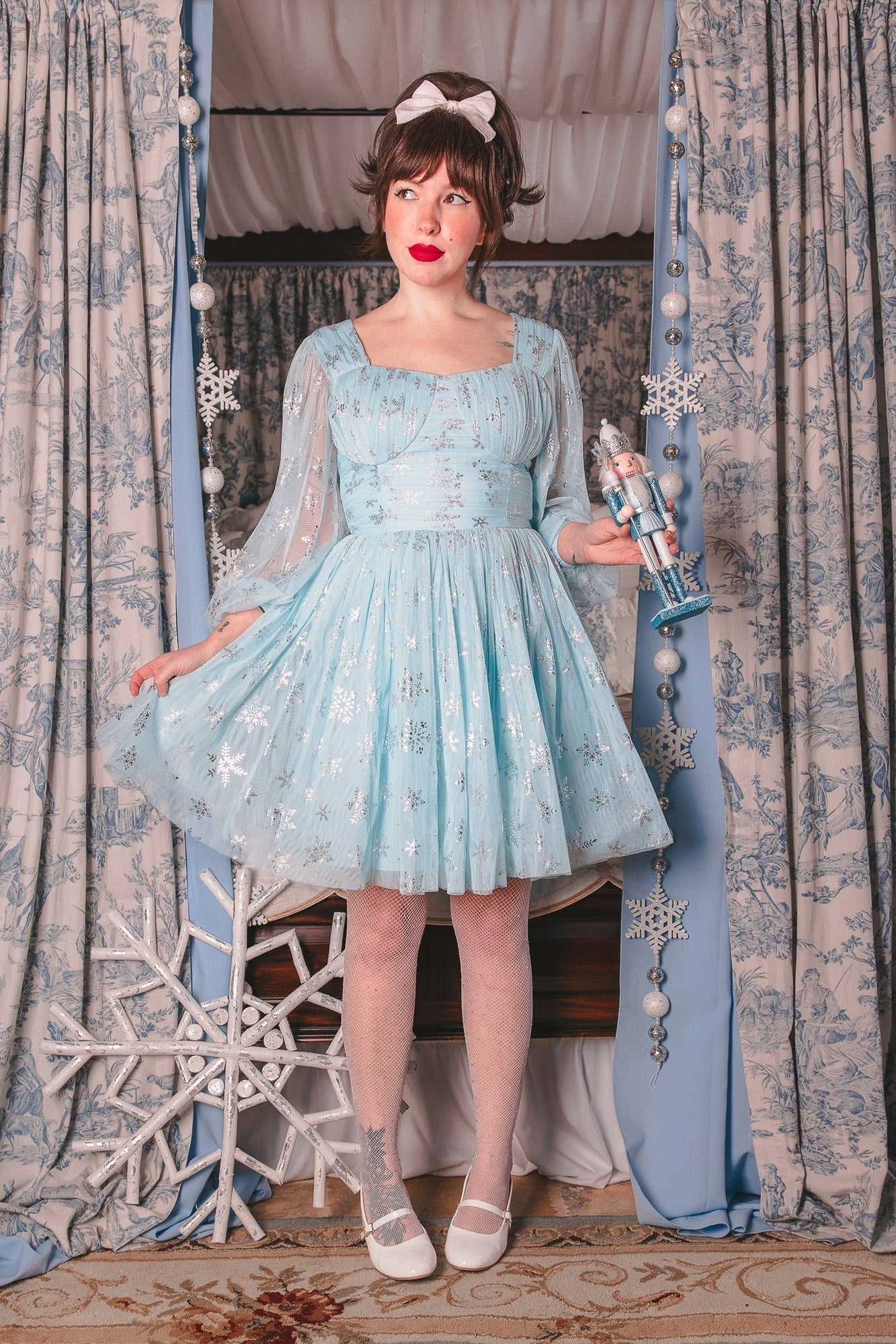 Women | Snowflake Dress | Blue