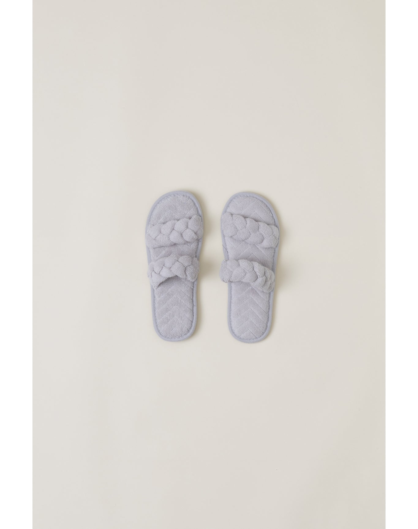 Women | Towelterry Braided Slipper | Fog Gray