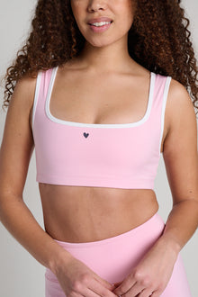Year of Ours | Recycled Contrast Staple Bra | Strawberry Cream
