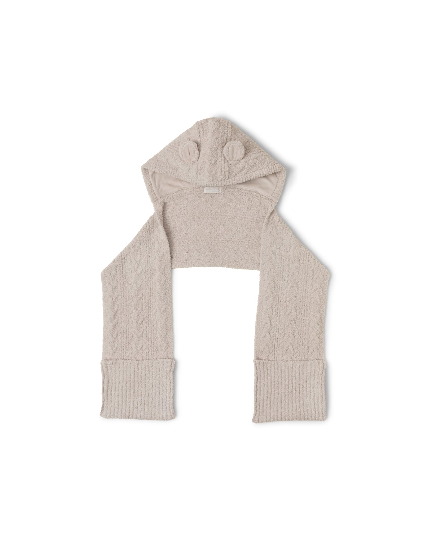 Youth | Cozychic Bear Beanie Scarf | Stone