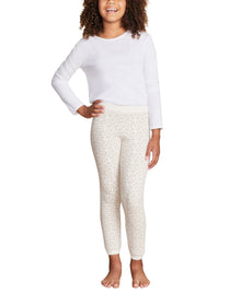 Youth | Cozychic Ultra Lite Leopard Legging | Cream-Stone