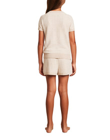 Youth | Cozychic Ultra Lite Wavy Raglan Tee | Stone-Pearl