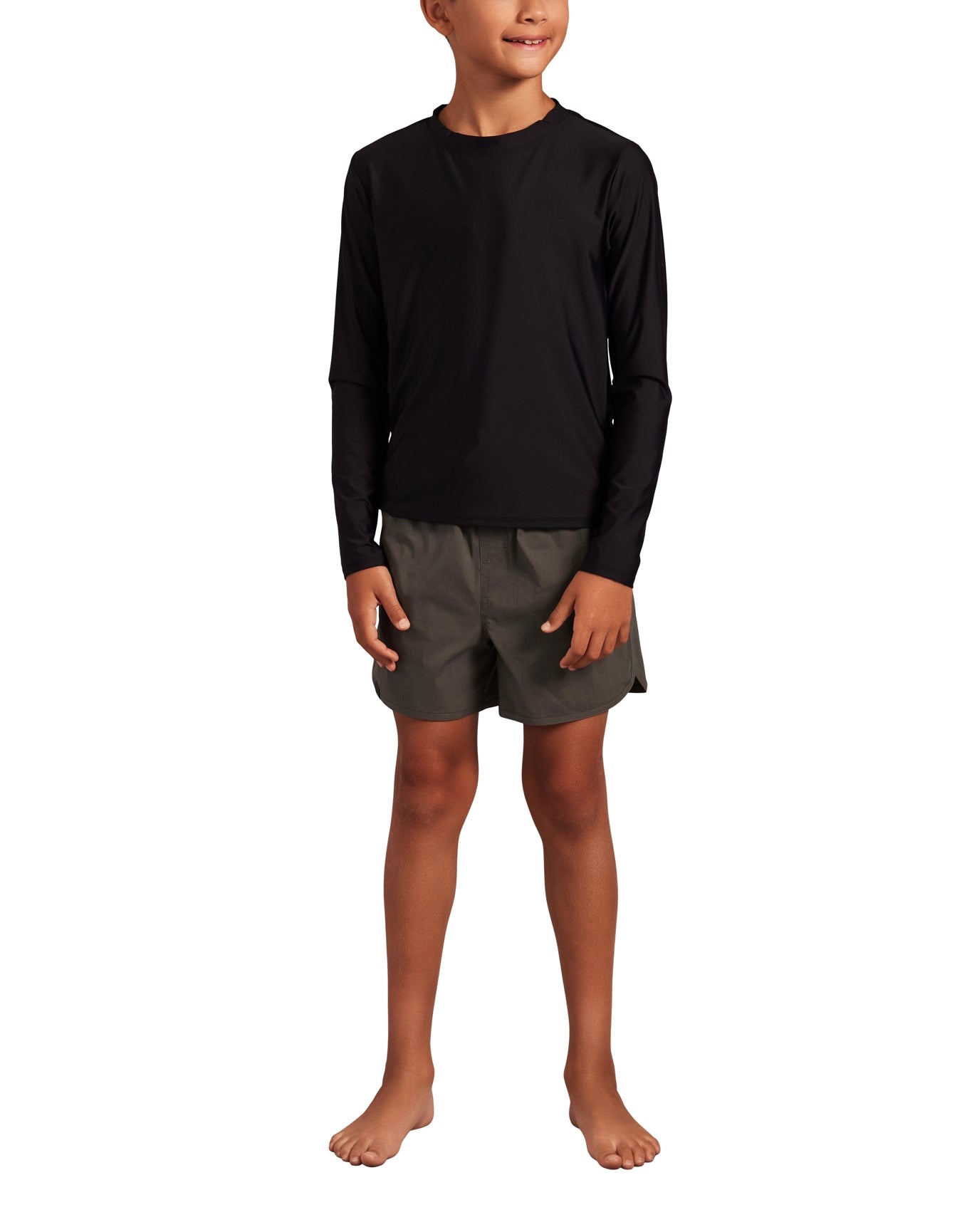 Youth | Elasticated Waist Boardshort | Steel