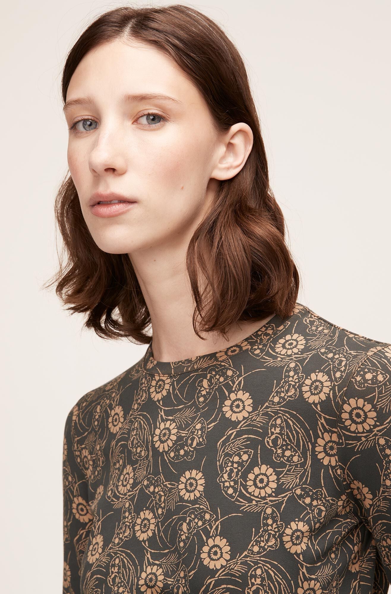 Monarch Fleur Essential Long Sleeve Tee | Monarch Fleur Black Combo