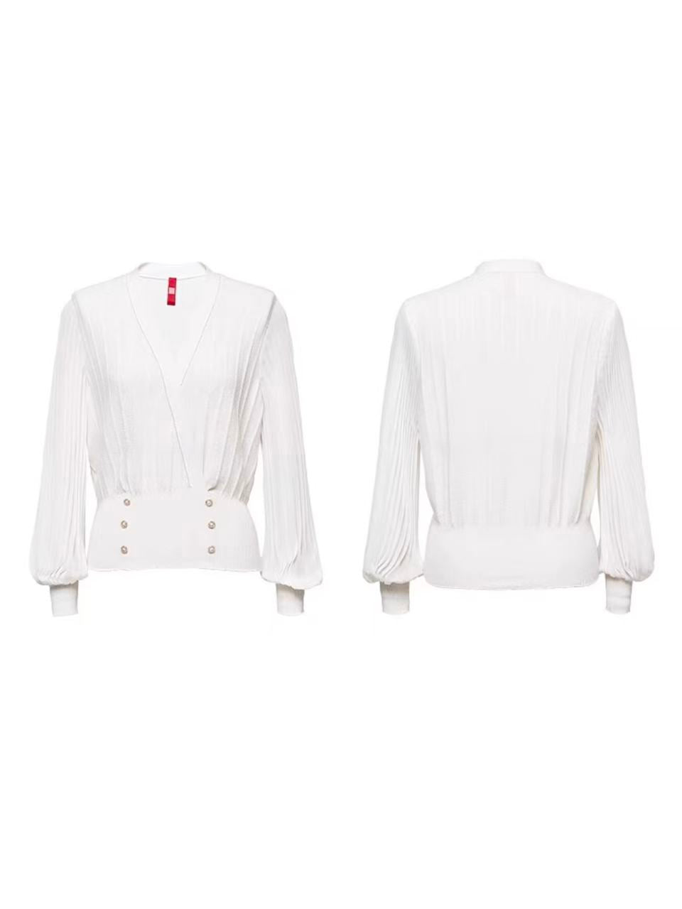 V-Neck Shirt | White