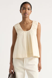 Isilda | Abby Organic Cotton U-Neck Top in Size Extra Small