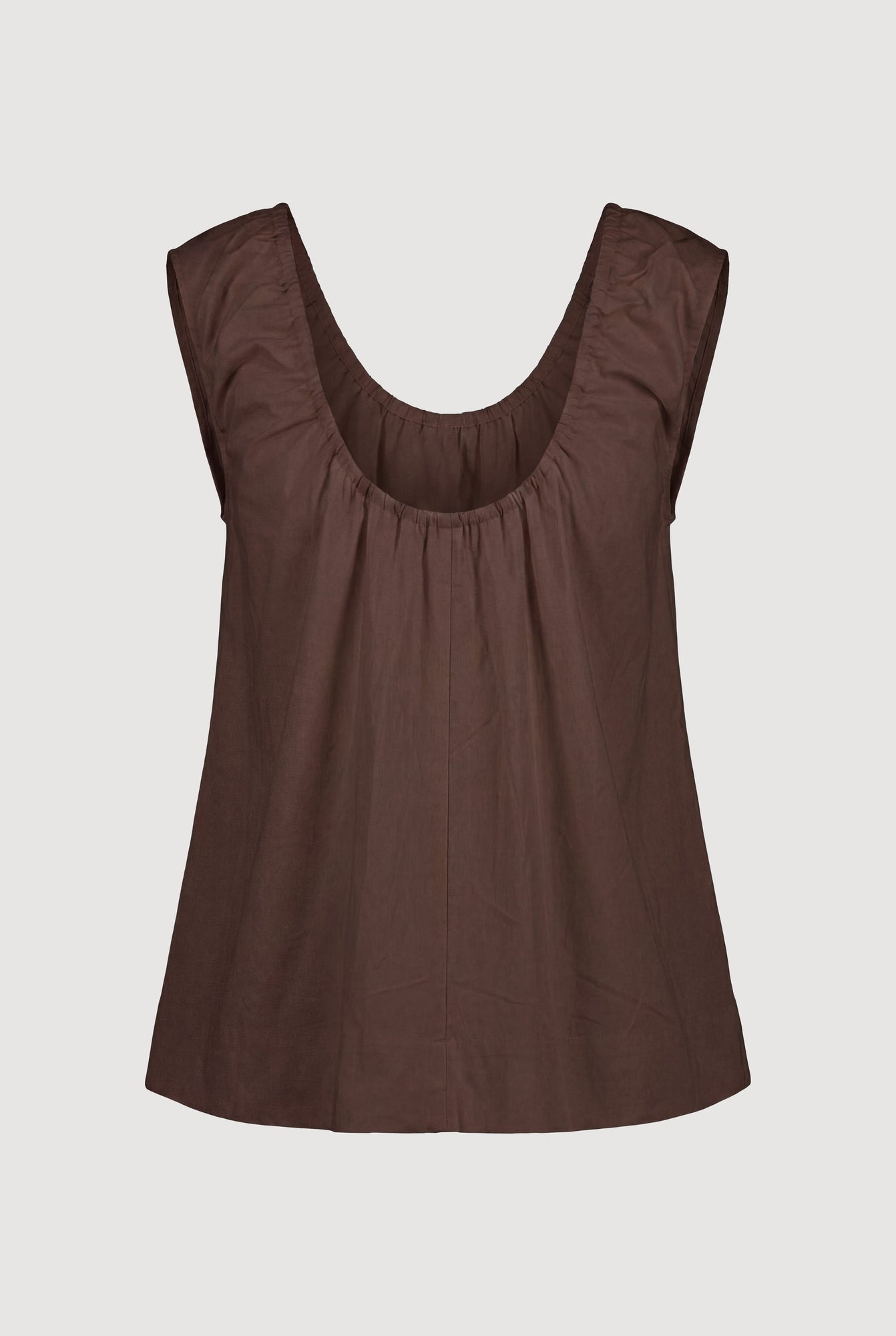 Isilda | Abby Organic Cotton U-Neck Top in Size Extra Small - Flat