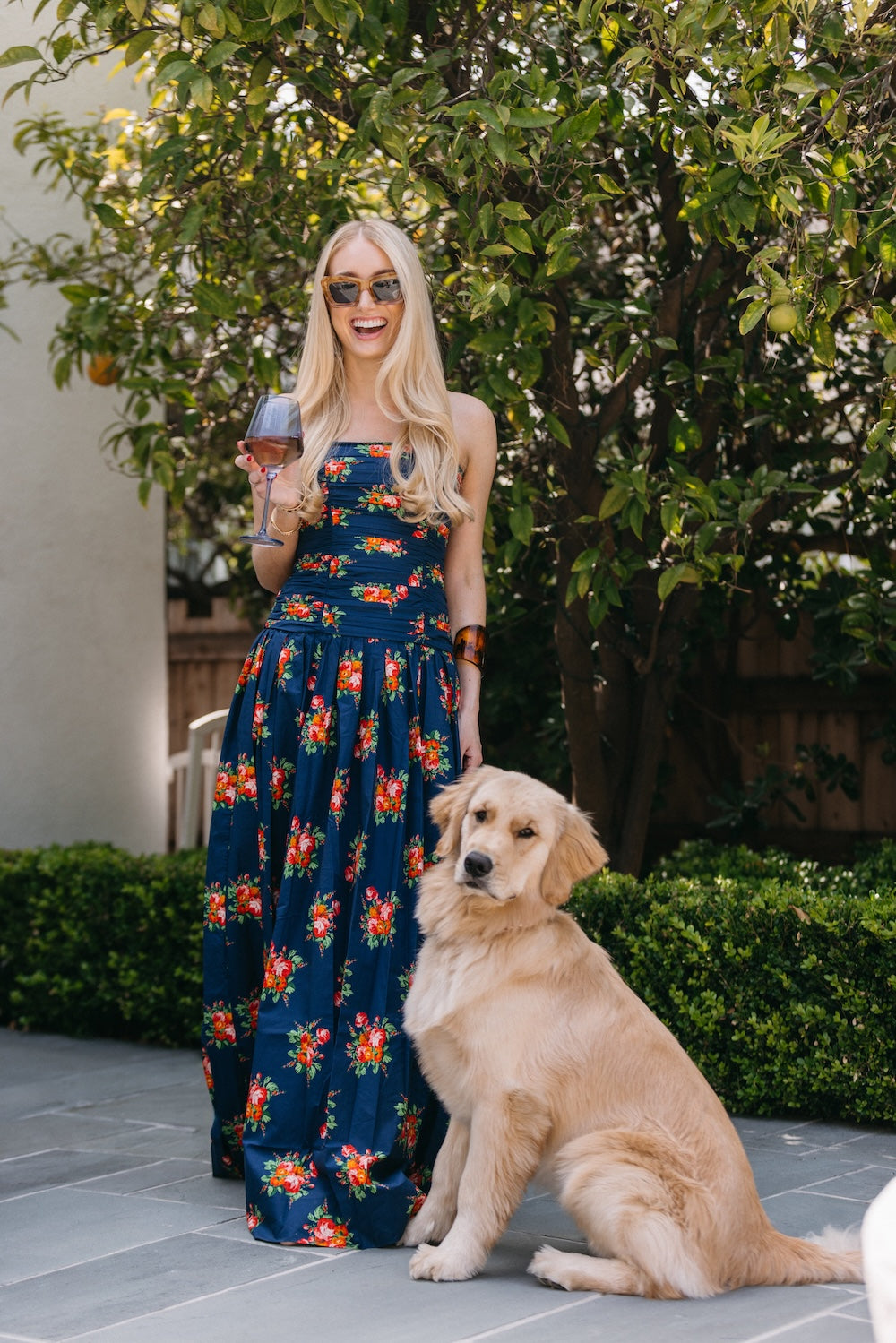 Montreal Maxi Dress | Gemma Scarf Navy