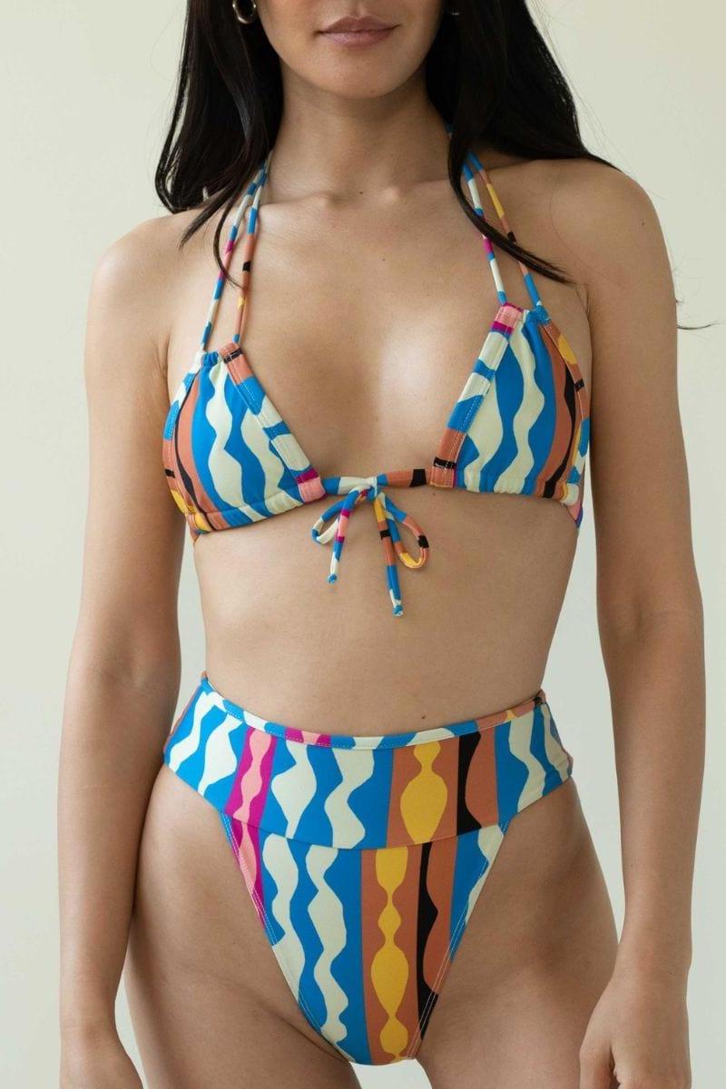 Tamarindo Binded Bikini Bottom | Abstract