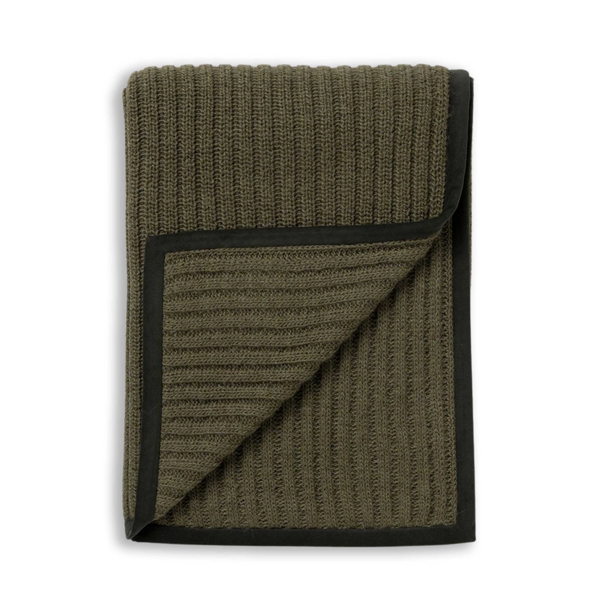 Rib Throw | Forest Green