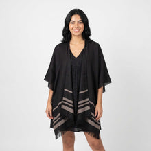 Women | Sail Kimono | Black / Taupe