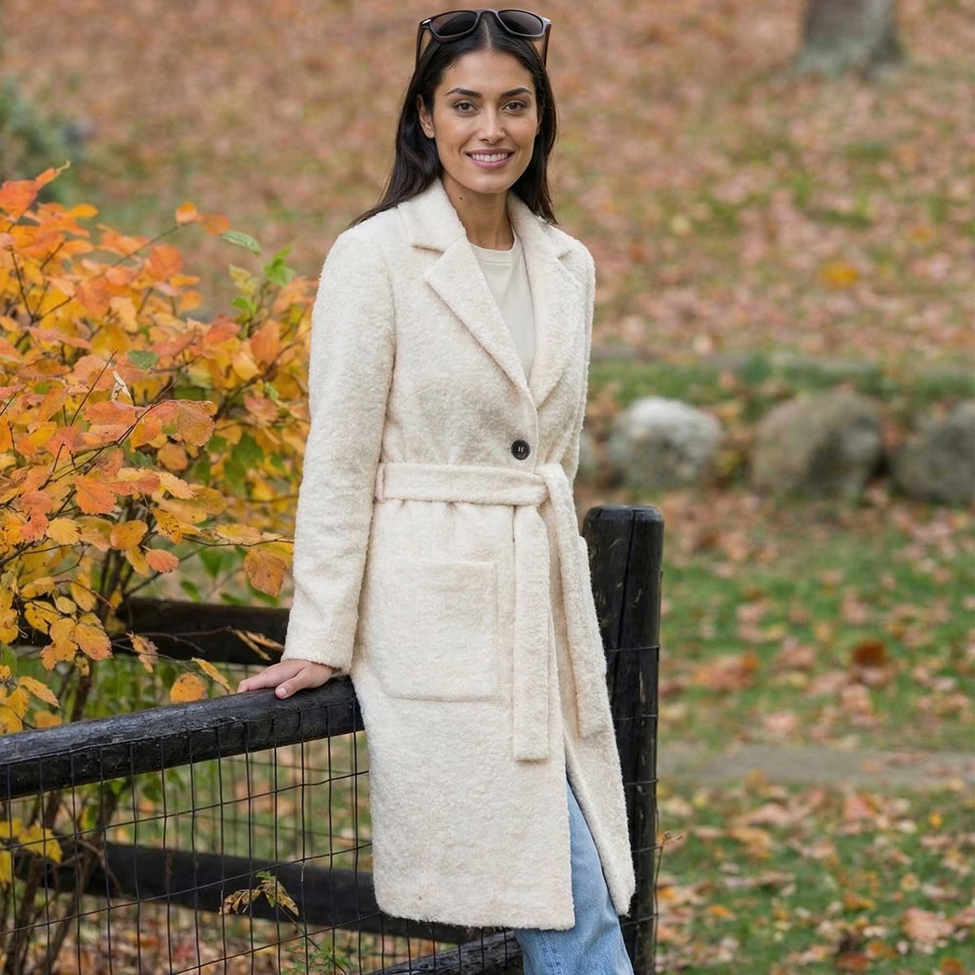 Women | Amelia Coat | Ivory