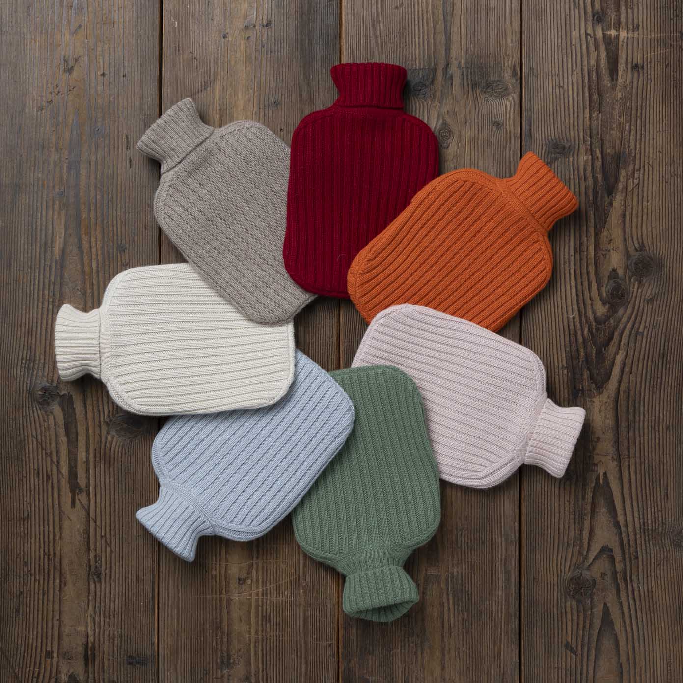Ribbed Hot Water Bottle | Spa Blue