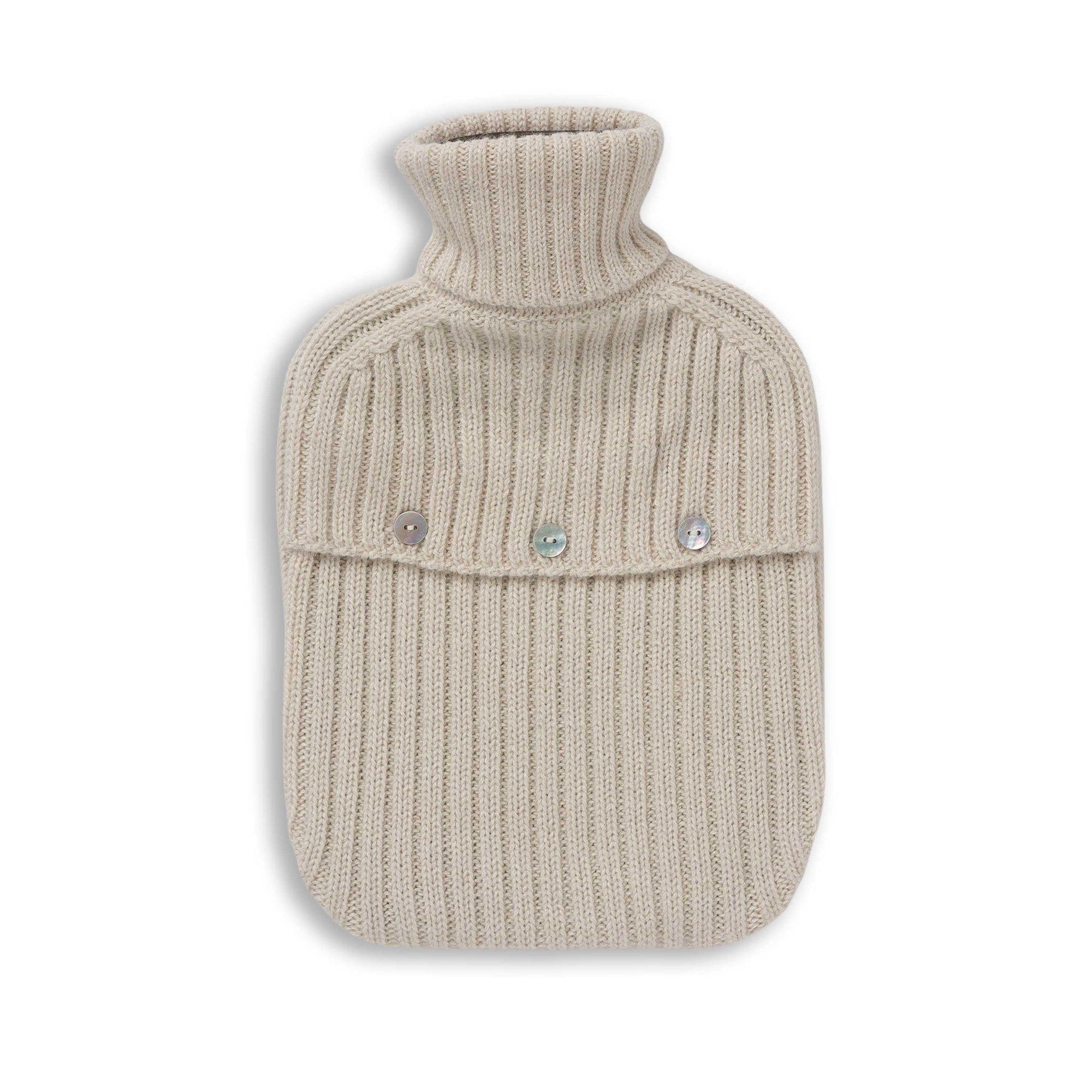 Ribbed Hot Water Bottle | Ivory