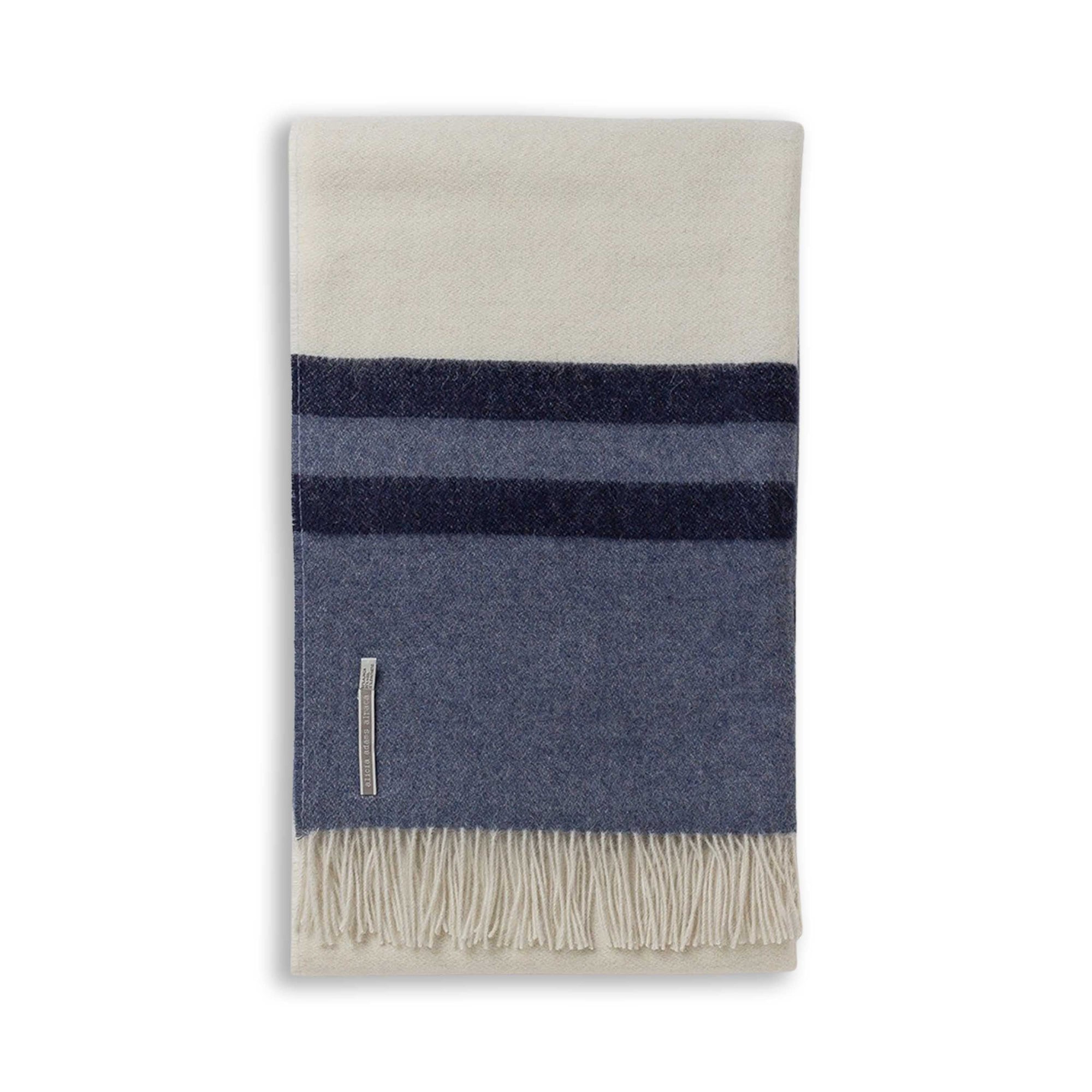 Canyon Throw | Ivory/Denim Blue/Navy