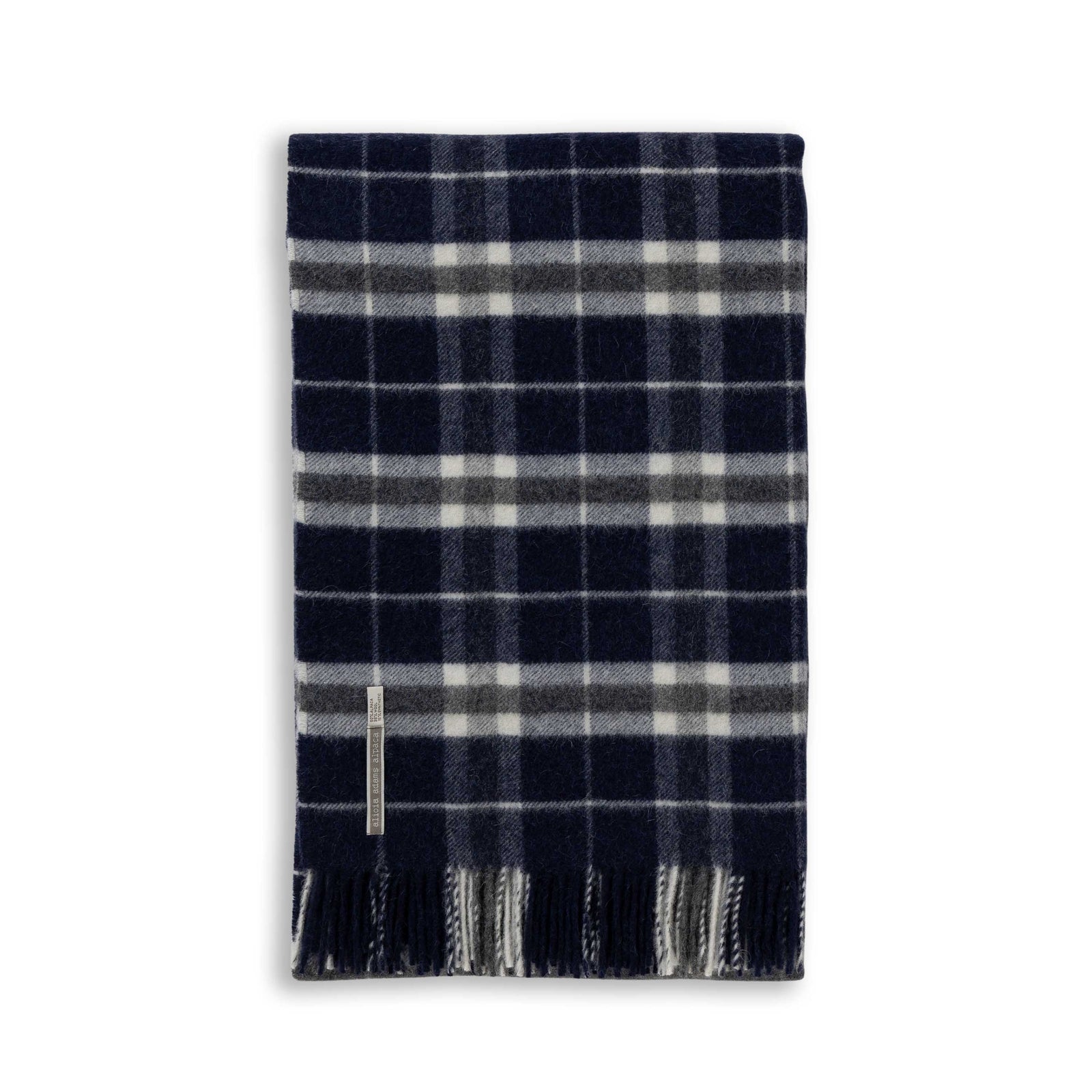 Wellington Throw | Navy / Ivory