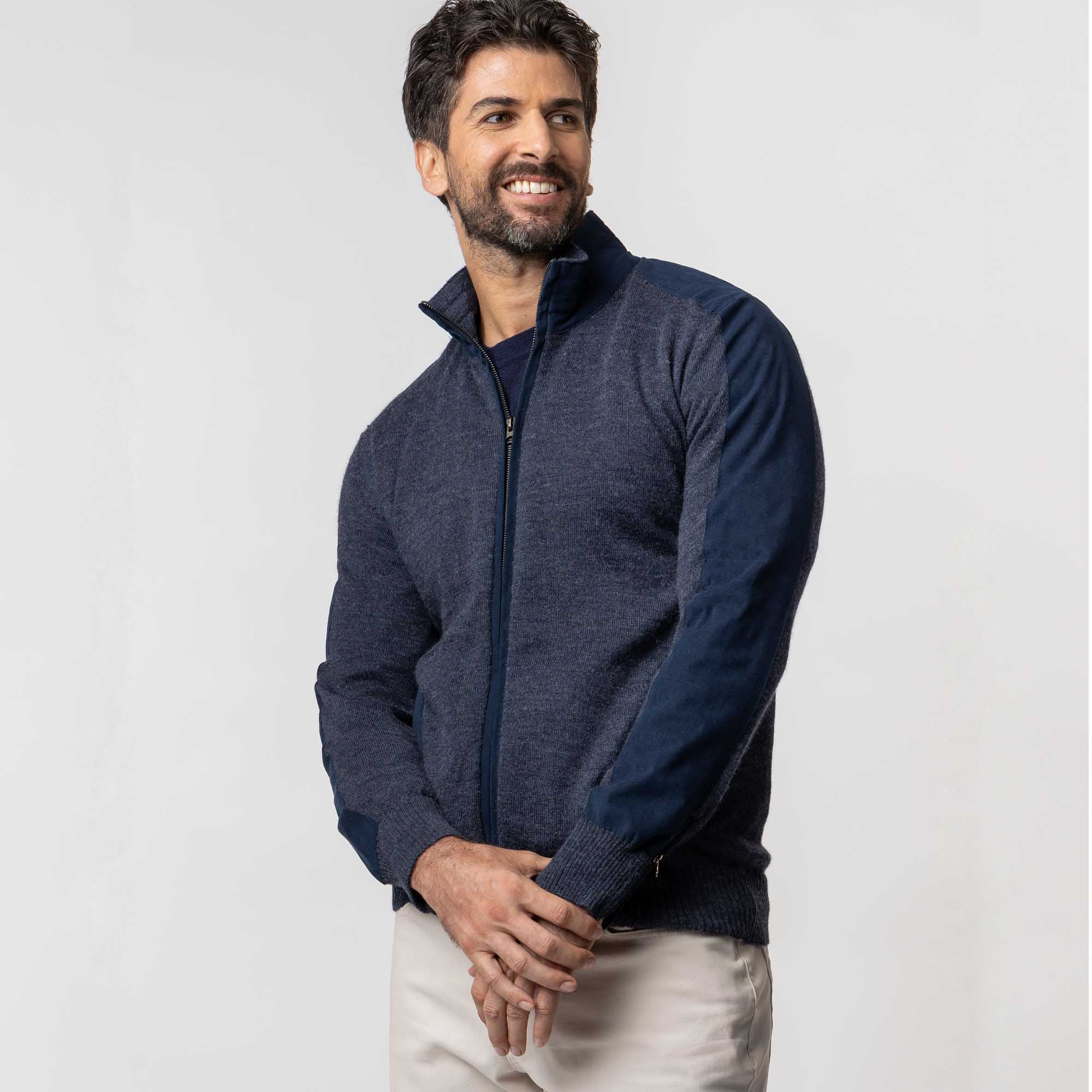 Men's Damien Sweater | Navy Melange